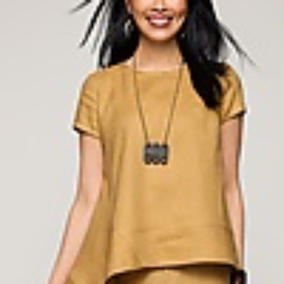 Lisa Bayne Tops - Cleo Top" by Lisa Bayne A162170 Honey, L (14-16)